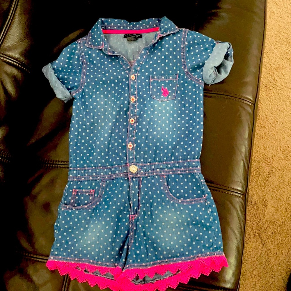 US Polo SSN Jumpsuit Polka dots size 8/10